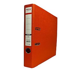 biblioraft-a4-plastifiat-pp-pp-margine-metalica-50-mm-optima-premium-portocaliu